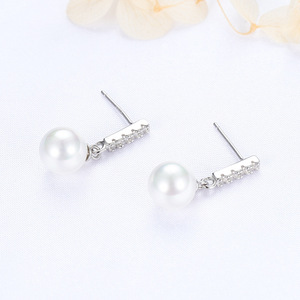 <span class=keywords><strong>Orecchini</strong></span> a Perno con <span class=keywords><strong>Perle</strong></span> in <span class=keywords><strong>Argento</strong></span> Sterling 925 per Donne e Ragazze, Gioielli alla Moda 2021 - Product Image 5