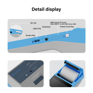 SP01 Kablosuz Mini POS Sistemi Android 11 El Tipi Mobil POS Terminali Yazıcıyla Birlikte Online Sipariş İçin - Product Image 4