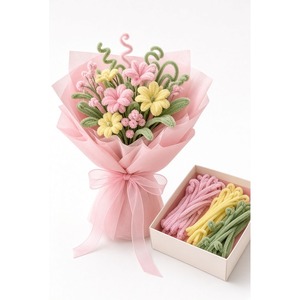 Kit de fabrication de bouquets de fleurs DIY, ensemble de bricolage pour tiges de fleurs artificielles, fournitures florales créatives, cadeau créatif pour la décoration de mariage et de la maison - Product Image 2