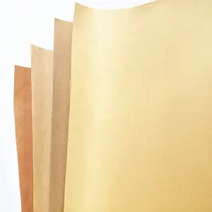 PE lamine silikon kaplı serbest kahverengi bakire Kraft Liner kağıt