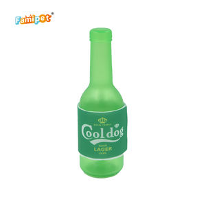 Famipet personalizado nueva llegada botella de cerveza diseño duradero no tóxico TPR indestructible perro chirriante juguete masticable para mascotas juguete para masticar - Product Image 4