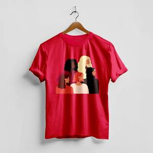 T-shirt con grafica Empowered Women per donna, 100% cotone, girocollo, casual, manica corta, per tutte le stagioni, stampa digitale - Product Image 3