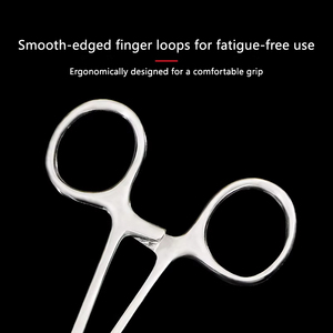Pinzas de Acero Inoxidable para Esponjas, Instrumentos Quirúrgicos, Cambio de Apósitos Quirúrgicos, Uso Clínico, Desbridamiento <span class=keywords><strong>y</strong></span> Cuidado de Heridas - Product Image 4