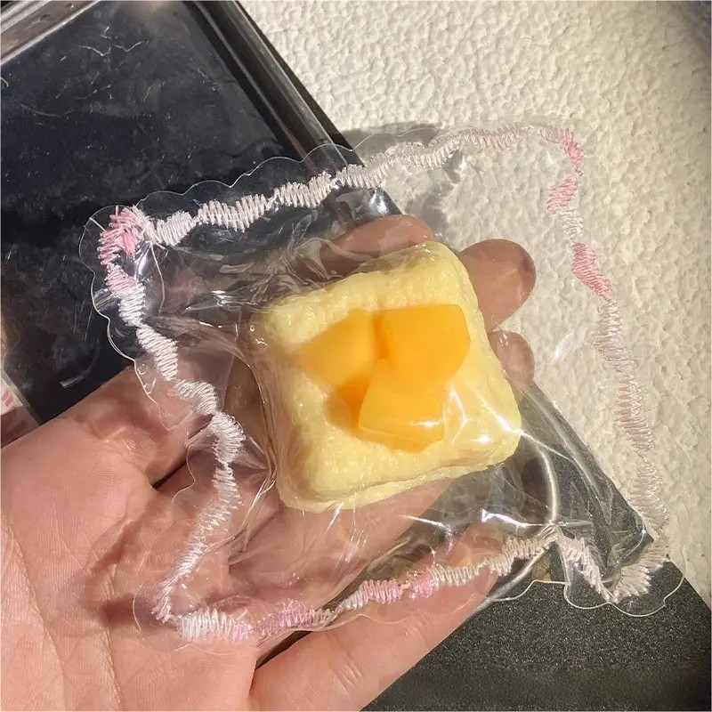 CHENXI искусственный пудинг торт сжимающая игрушка DIY школьная сумка кулон фруктовый пудинг сжимающая игрушка для детей