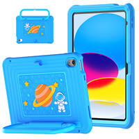Étui de protection pour tablette avec design adapté aux enfants, béquille intégrée et emplacement pour stylet pour iPad 10e génération/A16 10,9 pouces, coque de protection Defender