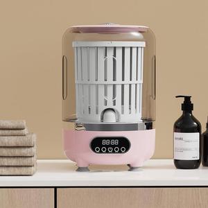 Mini machine à laver portable sans fil <span class=keywords><strong>avec</strong></span> fonctions de lavage et d'essorage, panier de vidange gratuit - Product Image 3