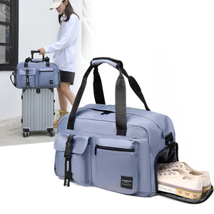 Nouvel Arrivage Sac de Voyage Unisexe Grande Capacité Sac de Sport Compartiment à Chaussures Indépendant Séparation Sec/Humide Sac de Sport d'Entraînement - Product Image 3