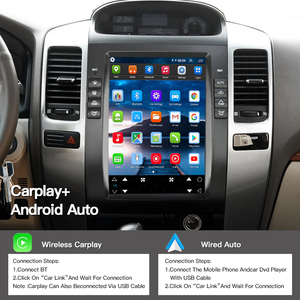 Radio HFMidia de 10.4 Pulgadas con Pantalla Vertical, Multimedia, Video, para Toyota Prado 120 2002-2009, CarPlay Inalámbrico - Product Image 4