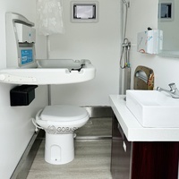 Remorques de toilettes portables de haute qualité pour handicapés Toilettes mobiles de salle de bains en gros d'usine