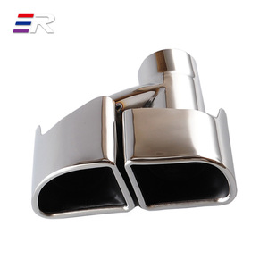 Tuyau d'échappement en acier inoxydable 304 de haute qualité pour Porsche Panamera 970 embouts d'échappement mise à niveau Turbo Split carré - Product Image 6