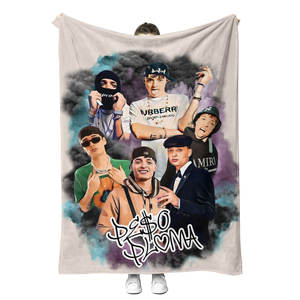 Bendición de Navidad Otoño Invierno Impresión personalizada <span class=keywords><strong>Karol</strong></span> <span class=keywords><strong>G</strong></span> Diseño Manta Sherpa para nuevo regalo al por mayor - Product Image 2