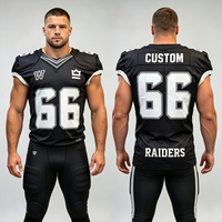Maillots de football de style américain de haute qualité, noms d'équipe personnalisés, manches courtes, séchage rapide, respirant, vêtements pour hommes adultes