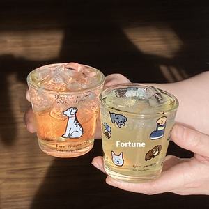 Lelyi Style japonais petite boisson tasse Ins dessin animé crochet <span class=keywords><strong>verre</strong></span> résistant aux hautes températures boîte-cadeau pour boissons - Product Image 5