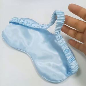 Custom Logo Silk <b>Sleep</b> Contoured Soft Breathable Perfect Blocks Light Eye <b>Mask</b> With Adjustable Strap - Product Image 1