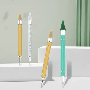 Forniture per unghie con strass in resina autoadesiva raccoglitore di matite per Nail Art gemma in cristallo Pick up con strass