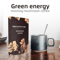 Qinshantang OEM Marque Privée Poudre de Café Instantané Bio aux Champignons Ganoderma Reishi et Crinière de Lion pour la Concentration et le Soutien Immunitaire