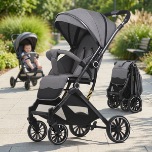 Cochecito Ligero Personalizado, Carrito de Bebé de Lujo para Recién Nacidos, Plegable en un Solo Paso, con Empuje Bidireccional, 15 kg - Product Image 1