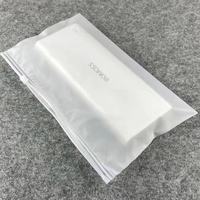 Sacs en plastique PE givrés personnalisés, grand format, refermables, avec fermeture éclair, impression en héliogravure, résistants à l'eau, pour bijoux, montres, bagues