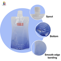 Pochettes pliables personnalisées 1L 5L 10L pour randonnée avec poignée et bec verseur, pour bière, liquides, vodka, eau, en plastique, avec valve papillon