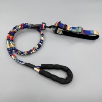Collier pour chien réfléchissant et rembourré, largeur 2,5 cm, durable, pour chiens de taille moyenne à grande, laisse élastique anti-traction 130-170 cm, ensemble de promenade doré