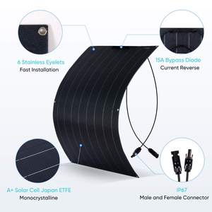 Vente en gros de panneaux solaires photovoltaïques flexibles monocristallins en silicium 500W-520W 40V pour la maison, les camping-cars, les bateaux, les yachts SS-M520W Fabrication en gros - Product Image 2