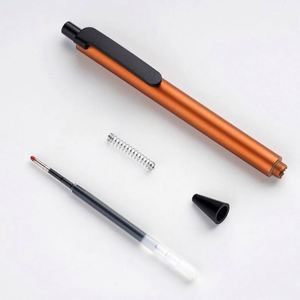 Stylos à bille noirs personnalisés - Pointe moyenne de 1 mm, stylo de bureau pour une écriture fluide, idéal comme cadeau promotionnel - Product Image 4