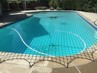 Protection robuste, facile à appliquer, à enlever et à ranger, résistant aux UV, crochets inclus, protège le filet de sécurité de la piscine pour enfants et animaux domestiques