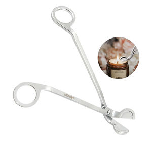 कस्टम लोगो स्टेनलेस स्टील बुझाने मोमबत्तियाँ उपकरण मोमबत्ती कैंची मोमबत्ती विक ट्रिमर - Product Image 3