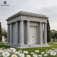 Crypte personnalisée de luxe en marbre et granit de conception européenne pour cimetière