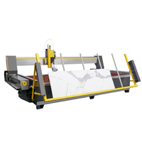Machine de découpe au jet d'eau CNC, équipement de découpe du verre, commande par écran tactile pour verre teinté, verre feuilleté