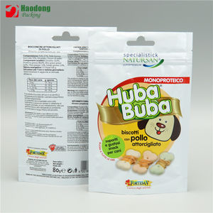 Pochette debout colorée personnalisée en gros emballage de feuille d'aluminium en plastique mylar fermeture éclair sac d'emballage de friandises pour chats et chiens - Product Image 3