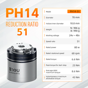 EYOU低ノイズハーモニックアクチュエータPH14-51ロボットヒューマノイドロボットと産業オートメーション用ジョイントモジュール - Product Image 3