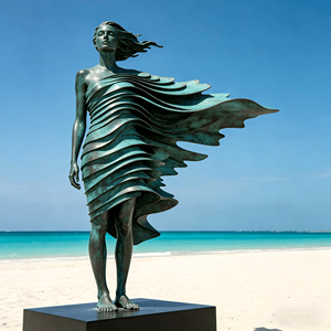 Estatua Gigante de Bronce de un Caminante Urbano - Figura de Viajero Hecha a Mano con Maleta, Decoración Resistente a la Intemperie para Plazas y Centros Comerciales - Product Image 4