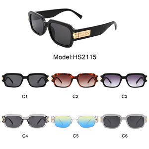 Lunettes de soleil carrées à monture en plastique <span class=keywords><strong>2022</strong></span>, marque de luxe, styliste, personnalisées, rétro Uv 2023, verres bruns, pour hommes, 400 - Product Image 6