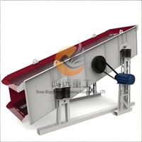 Machine de criblage de sable vibrant robuste à haut rendement avec moteur et engrenage