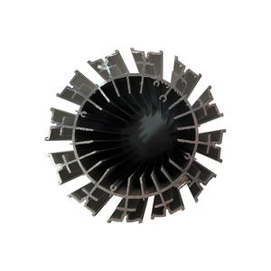 Industrial Aluminum Alloy Profile LED Sunflower Radiator Factory CNC Machining Snowflake Special-Shaped <b>Broaching</b> Radiator - Product Image 3