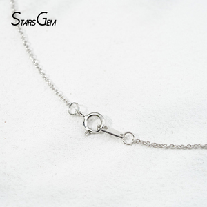 starsgem 18k gold <b>necklace</b> round brilliant 0.5ct 1ct <b>D</b> vs lab grown diamond loose fine jewelry diamonds <b>necklace</b> - Product Image 3