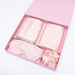Maßgefertigte Bestickte 19 22 30 Momme Maulbeerseide Kissenbezug Augenmaske Scrunchie Hochwertige Geschenkbox Großhandel Neujahrsgeschenkbox - Product Image 2