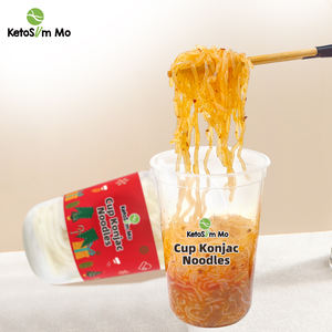 Nouilles de konjac vertes naturelles fraîches, ramen instantané, udon, spaghetti en gobelet et en bouteille, emballage en vrac - Product Image 1