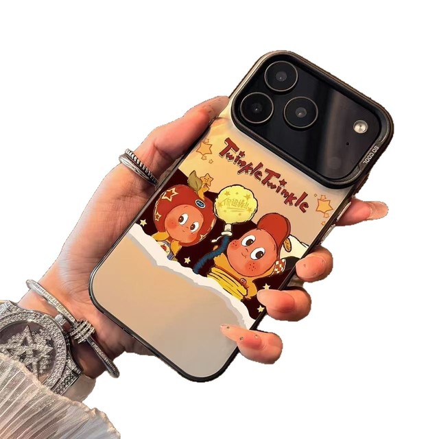 Cute Cartoon Design TPU Case for IPhone 17 16 15 Promax  Mobile Phone Case with Lens Protection