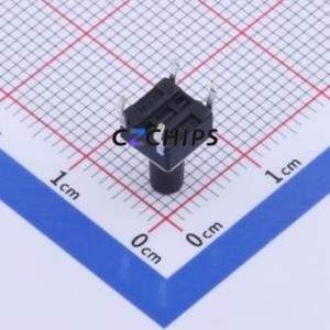 K2-1102DP-M3SW-04 Tactile Switch Through hole Component (THT)-4P,6x6mm Switch 1.8N Through Hole 6mm 6mm - Product Image 2