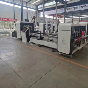 2023 petit profit mais vente rapide 1200 Machine automatique de colle de dossier de boîte de ligne ondulée à grande vitesse pour cartons - Product Image 5