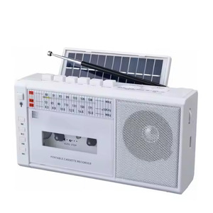 Factory Custom Retro Portable Cassette Recorder With FM AM Radio USB TF Slot <b>LED</b> <b>Light</b> <b>Rechargeable</b> Boombox For Outdoor Camping - Product Image 4