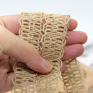 Fabbrica diretta di juta tessitura cordicella nastro di pizzo per festa di nozze decorazione per la casa fai da te scatola regalo confezione orecchini - Product Image 4