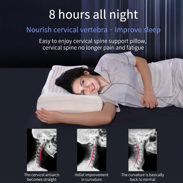 Custom Logo Butterfly Memory Foam Pillow Orthopedic Design Neck Pain Relief Anti-Bacteria Anti-Dust Mite Ergonomic Cervical