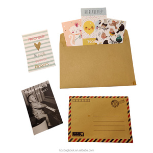 Giá thấp tùy chỉnh in có thể tái chế Nâu giấy kraft A4 A5 C3 C4 C5 C7 C8 Thư Phong bì tự dính Túi bưu phẩm bao bì - Product Image 2
