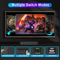 Commutateur matriciel HDMI 4x4 4K 4K60Hz 18Gbps Dolby Vision HDCP2.2 avec contrôle IR RS232 IP et sortie audio