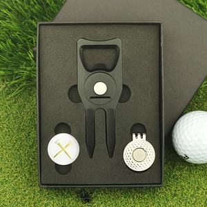 Ouvre-bouteille magnétique portable moderne en aluminium anodisé pour marqueur de balle de golf, avec logo personnalisé, outil de réparation de divots, cadeau, directement de l'usine - Product Image 2