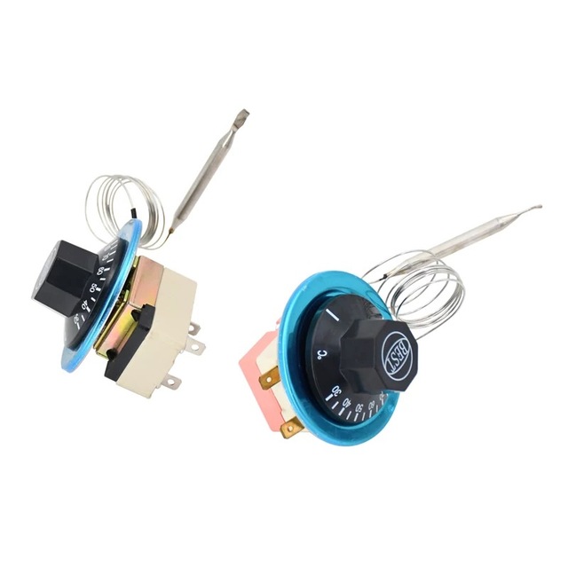 220V Round Shape Electric Thermostat Adjustable Temperature Controller Switch
