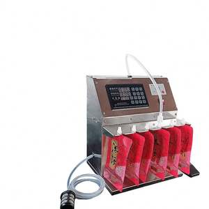 Machine de remplissage semi-automatique de liquides pour sachets à bec verseur (lait, jus, thé, soupe, mangue, prune) - Product Image 2